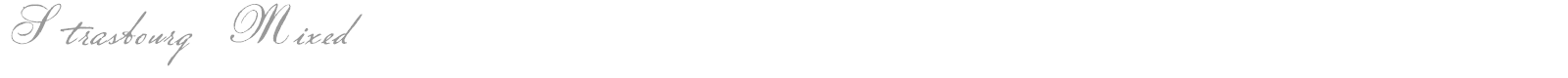Strasbourg Mixed font preview